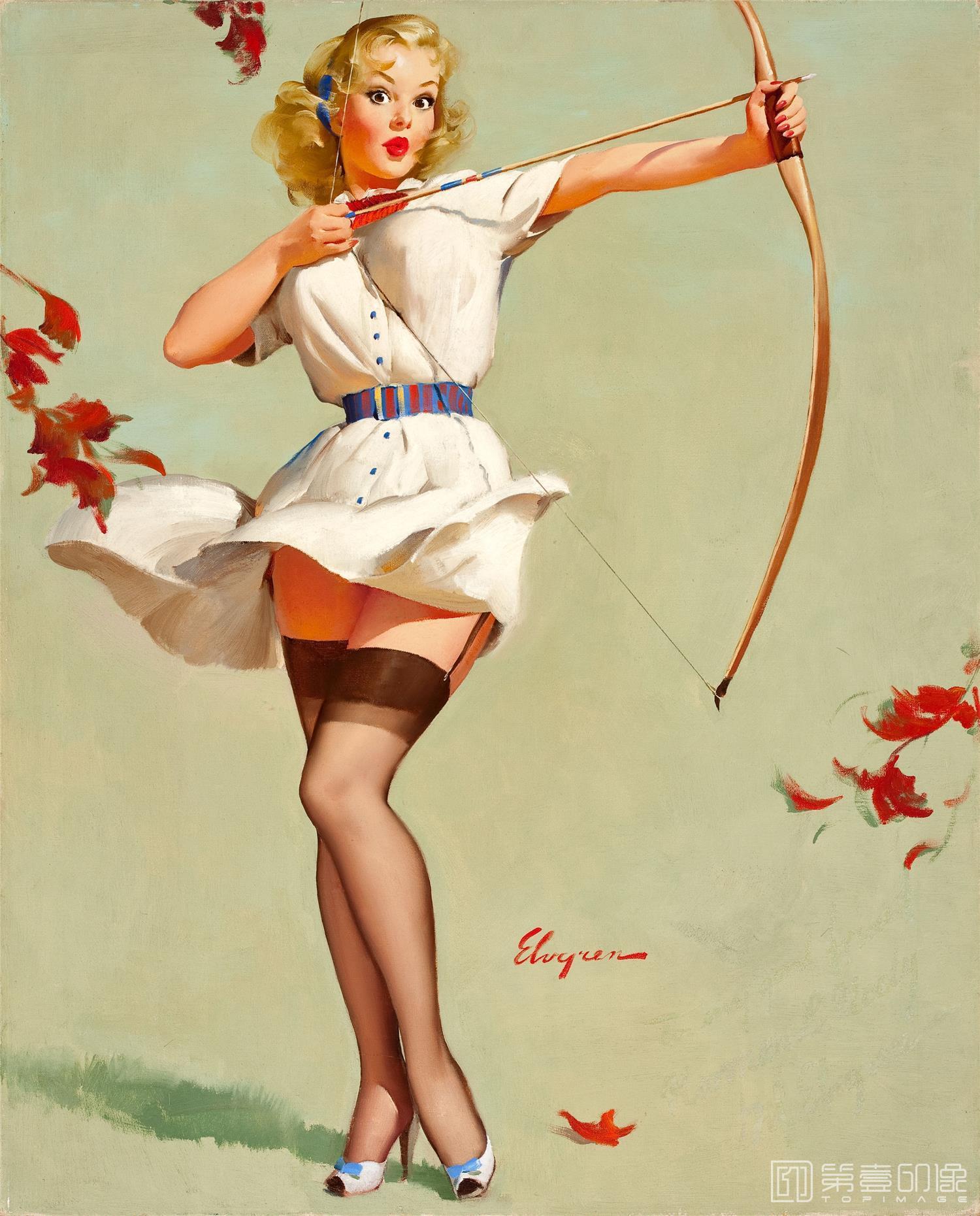 油画-吉尔·艾尔夫格雷恩 Gil Elvgren 作品集-71